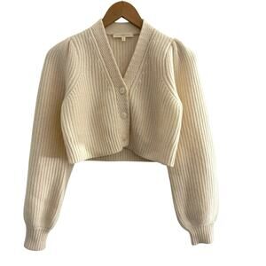 Love Shack Fancy Wool Cashmere Knit Cardigan Sweater XS Cottagecore Coquette